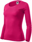 Tricou de damă cu mâneci lungi, zmeură