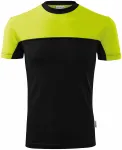 Tricou din bumbac în două culori, verde lime