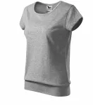 Tricou la modă pentru femei, marmură gri închis