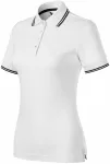 Tricou polo clasic de damă, alb