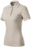 Tricou polo clasic de damă, gri ca gheața