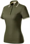 Tricou polo clasic de damă, military