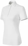 Tricou polo dama din bumbac organic, alb