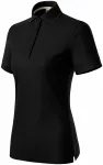 Tricou polo dama din bumbac organic, negru Tricou polo dama din bumbac organic, negru