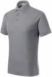 Tricou polo pentru bărbați din bumbac organic, argintiu deschis