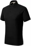 Tricou polo pentru bărbați din bumbac organic, negru