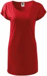 Tricou / rochie lungă pentru femei, roșu