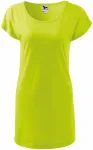 Tricou / rochie lungă pentru femei, verde lime