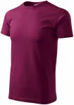 Tricou simplu pentru bărbați, fucsie Tricou simplu pentru bărbați, fucsie