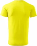 Tricou simplu pentru bărbați, galben de lămâie