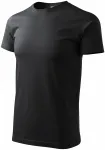 Tricou simplu pentru bărbați, abanos cenușiu