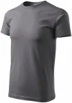 Tricou simplu pentru bărbați, gri de oțel