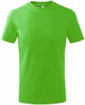 Tricou simplu pentru copii, măr verde