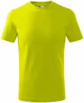 Tricou simplu pentru copii, verde lime