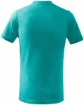 Tricou simplu pentru copii, verde smarald
