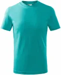 Tricou simplu pentru copii, verde smarald