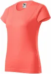 Tricou simplu pentru femei, coral