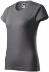 Tricou simplu pentru femei, gri de oțel