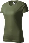 Tricou simplu pentru femei, khaki