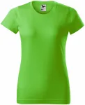 Tricou simplu pentru femei, măr verde
