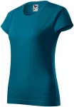 Tricou simplu pentru femei, petrol blue Tricou simplu pentru femei, petrol blue