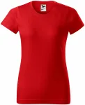 Tricou simplu pentru femei, roșu