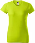Tricou simplu pentru femei, verde lime