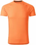 Tricou sport pentru bărbați, neon mandarin