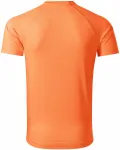 Tricou sport pentru bărbați, neon mandarin