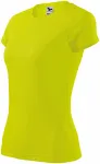 Tricou sport pentru femei, galben neon