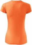 Tricou sport pentru femei, neon mandarin