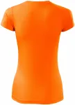 Tricou sport pentru femei, portocaliu neon