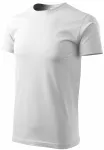 Tricou unisex cu greutate mai mare, alb
