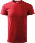 Tricou unisex cu greutate mai mare, roșu