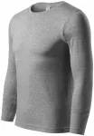Tricou ușor cu mâneci lungi, marmură gri închis